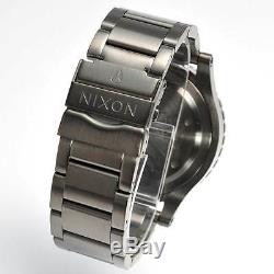 New NIXON Watch Mens 48-20 CHRONO All Gunmetal A486-632 A486632