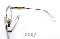 New Prada Pr 54zv 2az1o1 Crystal Gold Authentic Eyeglasses Frame Rx 51-22