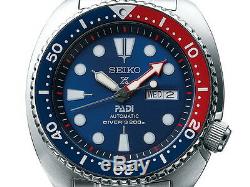 New Seiko Padi Automatic Prospex Pepsi Turtle Divers 200M Men's Watch SRPA21
