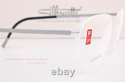 New Silhouette Eyeglass Frames URBAN LITE FULLRIM 1573 6100 Crystal Unisex SZ 55