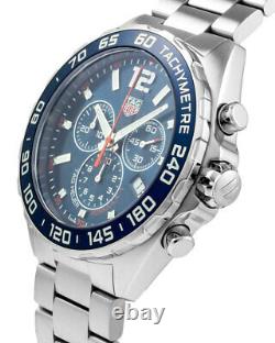 New TAG HEUER Formula-1 Chronograph Blue Dial 43mm Men's Watch CAZ1014. BA0842