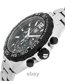 New Tag Heuer Formula 1 Chronograph Black Dial 43MM Men's Watch CAZ1010. BA0842