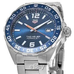 New Tag Heuer Formula 1 Quartz 43mm Blue Dial Steel Men's Watch WAZ1010. BA0842