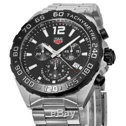 New Tag Heuer Formula 1 Quartz Chronograph Black Men's Watch CAZ1010. BA0842