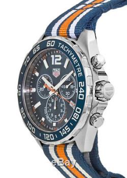 New Tag Heuer Formula 1 Quartz Chronograph Blue Men's Watch CAZ1014. FC8196