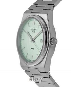 New Tissot PRX Quartz Mint Green Dial Steel Men's Watch T137.410.11.091.01
