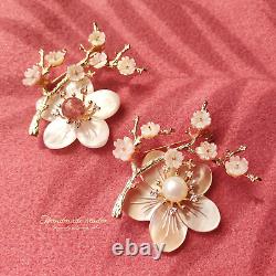 New Year Brooches for Women with Crystal, Flower, Rhinestone Brooches Pins Elega