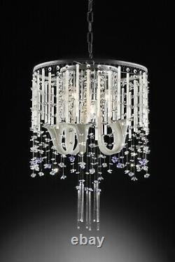 OK Lighting Fairy Mist Crystal Ceiling Lamp, 25.0 NEW