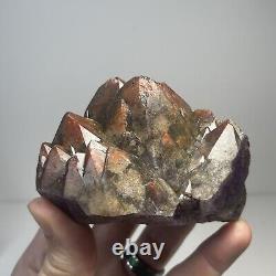 PRIVATE COLLECTION Hematite Red Cap Boreal Chevron Auralite 23 Amethyst Cluster