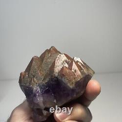 PRIVATE COLLECTION Hematite Red Cap Boreal Chevron Auralite 23 Amethyst Cluster