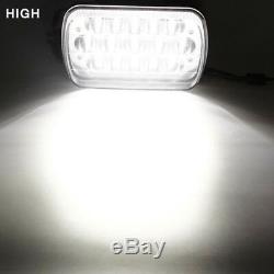Pair 7x6 LED Headlights HID Light Bulbs Crystal Clear Sealed Beam Headlamp H4