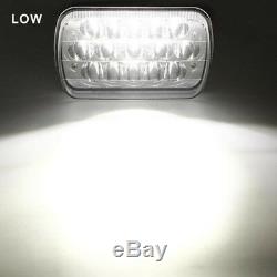 Pair 7x6 LED Headlights HID Light Bulbs Crystal Clear Sealed Beam Headlamp H4