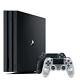 PlayStation 4 Pro 1TB Console Black + DualShock 4 Wireless Controller Crystal