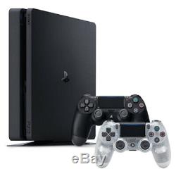 PlayStation 4 Slim 1TB Console + Extra DualShock 4 Wireless Controller Crystal