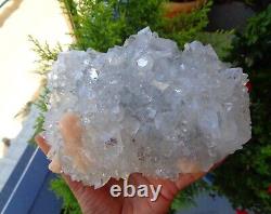Pointed Apophyllite Shiny Crystals with Stilbite Minerals Specimen #E67