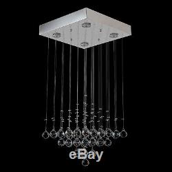 Raindrop Stylish Crystal Pendant 4 lights LED Ceiling Light Lamp Chandelier