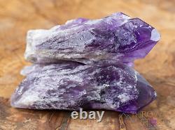 Raw AMETHYST Crystal Wand, Birthstone, Crystal Points, Raw Crystals Stones E1738