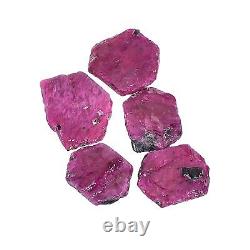 Raw Ruby Chunks, Rough Tumbles, Natural Ruby Bulk Crystal