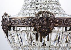 Royal French Empire Style Big Led Crystal Chandelier Pendant Lamp Lustres Lights