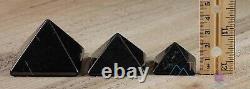 SHUNGITE Crystal Pyramid EMF Protection, Sacred Geometry, Metaphysical, E0308