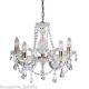 Sale Marie Therese Crystal Glass Chandelier Led In Polished Brass 5 Light