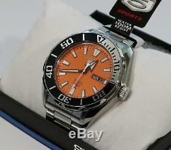 Seiko 5 Sports Orange Dial Automatic Men's Watch SRPC55K1