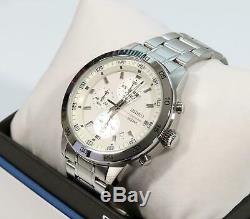 Seiko Chronograph White Dial Stainless Steel Men's Watch SKS637P1