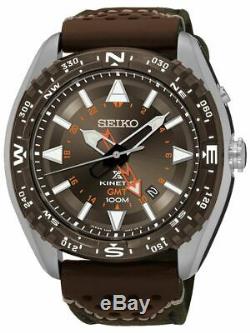 Seiko Prospex Land Kinetic GMT 100m Men's Watch SUN061P1 Brand New