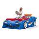 Step2 Hot Wheels Toddler-To-Twin Race Car Bed Kids Car Bed BRAND NEW