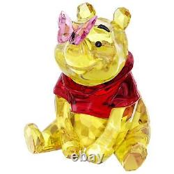 Swarovski Crystal Disney Winnie The Pooh With Butterfly #5282928 Brand Nib F/sh