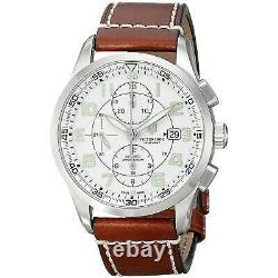 Swiss Army Men's Watch AirBoss Automatic Chronograph Silver Tone Dial 241598