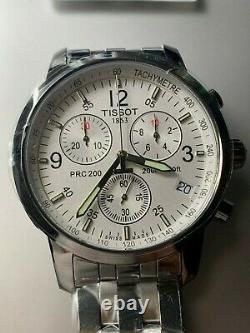 TISSOT T-Sport PRC 200 T17.1.586.32 WHITE Wristwatch T461 Chronograph Men's