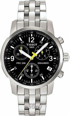 TISSOT T-Sport PRC 200 T17.1.586.52 BLACK Wristwatch T461 Chronograph Men's