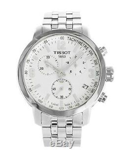 Tissot T0554171101700 White Dial Silver Tone T-Sport Chrono Men's Quartz Watch