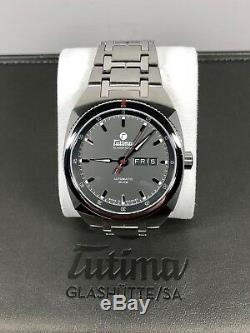 Tutima Saxon One 6120-01, Gray Dial on Bracelet, Brand New, Box & Papers