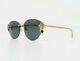 VERSACE Women's Rimless Gold/Crystals Sunglasses with Box MOD 2196-B 1428/87 58mm