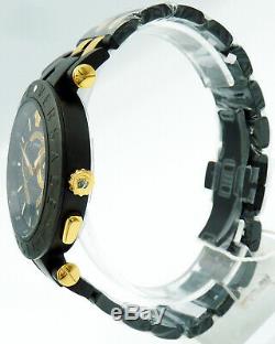 Versace Men's Watch Black Gold Swiss Made Brand Watch New Certified