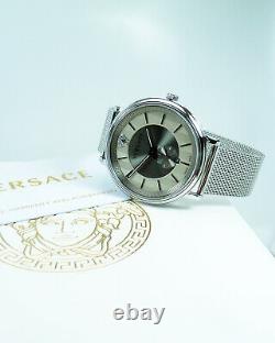 Versace Men's Watch VBQ060017 V Stainless Steel Swiss Made Brand Watch New