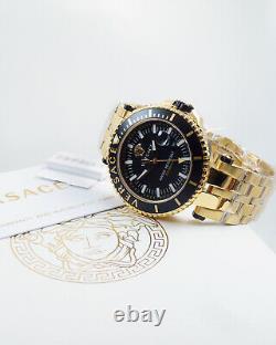 Versace Men's Watch VEAK00618 V-Race Gold Coloured Stainless Steel Brand New