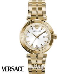 Versace VE2G00521 Aion white gold Stainless Steel Men's Watch NEW