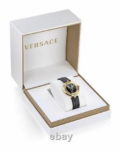 Versace Womens Black 34 mm Virtus Infinity Watch VEZ400121