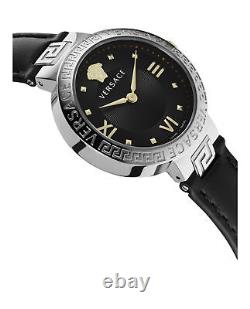 Versace Womens Black 36 mm Greca Watch VE2K00221