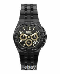 Versus Versace Mens Esteve Black 46mmmm Bracelet Fashion Watch