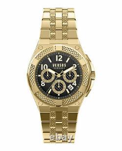 Versus Versace Mens Esteve Gold 46mmmm Bracelet Fashion Watch