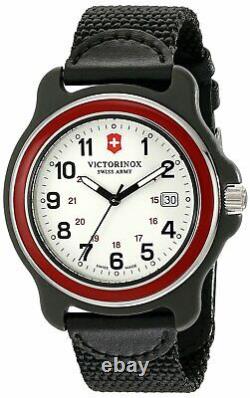 Victorinox 249085 Swiss Army Original XL Swiss Quartz Watch Black Nylon Band