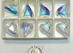 Vintage Swarovski Crystal Wild Heart Beads #5743 17mm Crystal AB- 72 Pieces