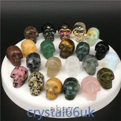 Wholesale! A Lot Natural quartz crystal mini Skull Carved Crystal Skull Healing