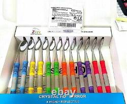 ZIRC Crystal HD # Thin Grip Assorted Mouth Mirror Jewel (12pk) USA Made New